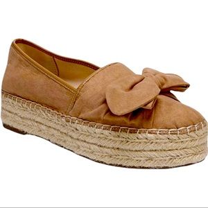 Circus by Sam Edelman Cali Flats Espadrille platform shoes VGUC BOW detail  8.5